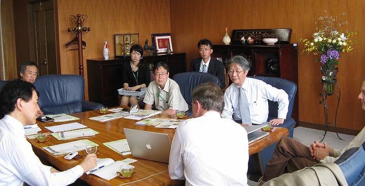 029 Yamaguchi Japan.jpg - A two hour meeting with the Vice-President of Yamaguchi University allowed the delegates to explain Consciousness-Based Education in full detail and move towards introducing the knowledge to students in the institution.